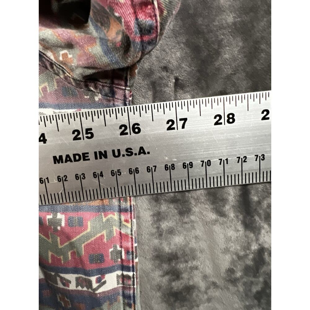 Vintage Gant Salty Dog Southwestern Aztec Button Up Shirt Men’s L Cotton USA - Picture 3 of 5
